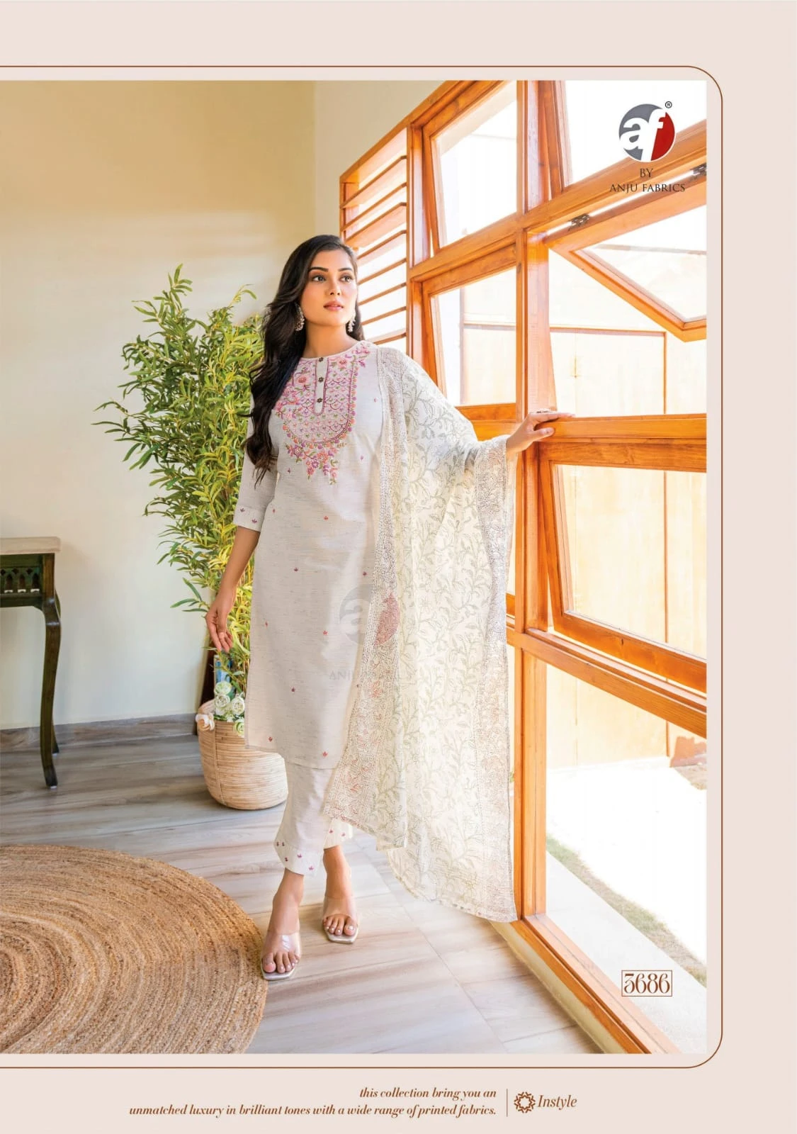 Anju Fabrics Cotton Crush Vol 3 Cotton Wholesale Fancy Readymade Salwar Suit Catalog — Wholesale Salwar Suits, Anju fabric wholesale from Surat — view 2